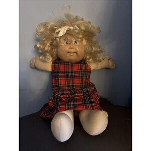 1983 CABBAGE PATCH KIDS Curly Cornsilk Blonde Hair Blue Eyes Xavier Roberts